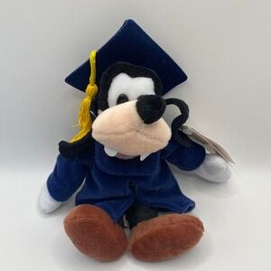 Disney Grad Nite Goofy Plush – Graduation Cap & Gown –NWT